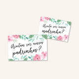 CARTÃO MADRINHA E PADRINHO